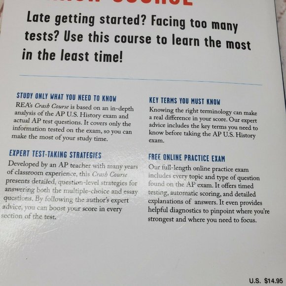 AP U.S. History Crash Course The Test Prep AP Teachers Adult Learning - Picture 8 of 8